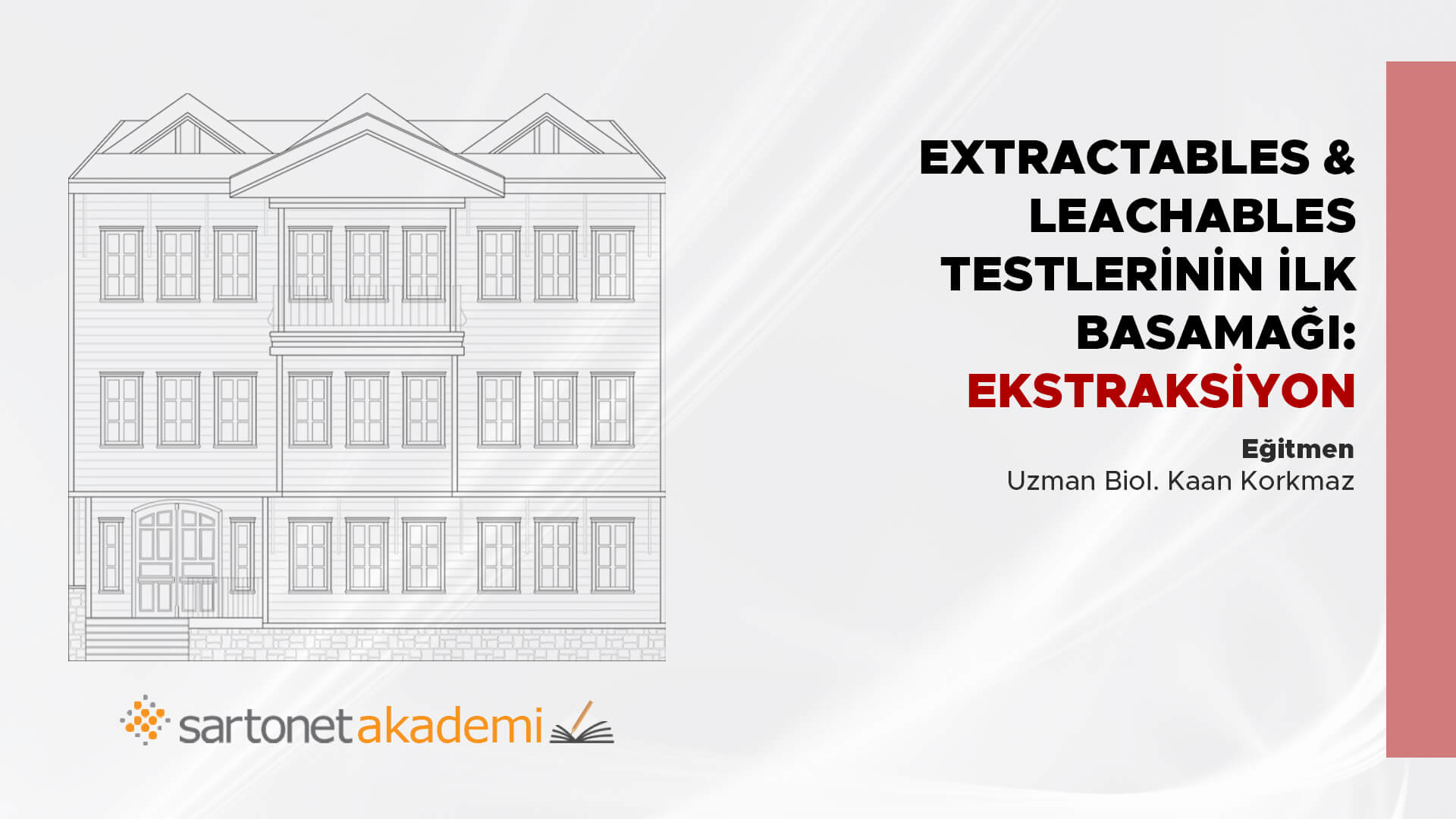 Extractables&Leachables testlerinin ilk basamağı: Ekstraksiyon